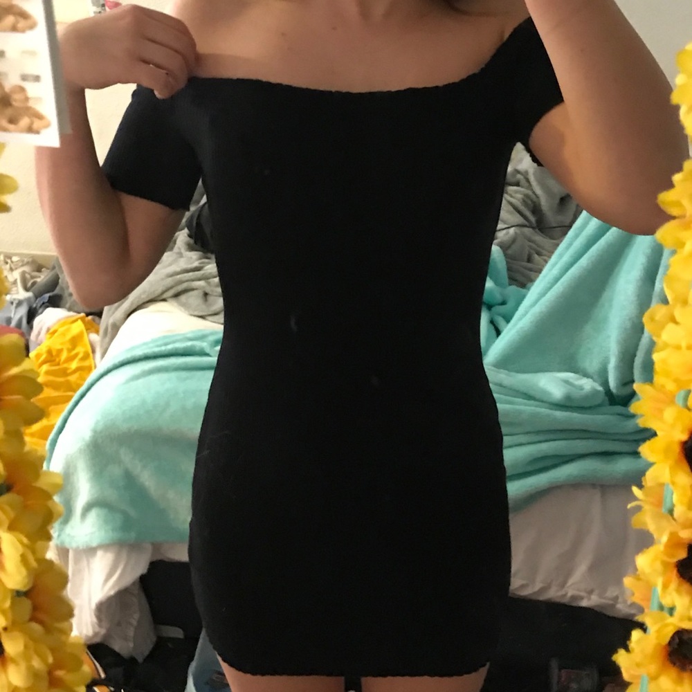 Black Off Shoulder Dress